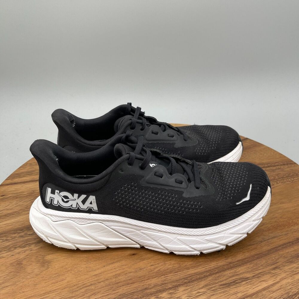 Hoka One One Arahi 7 Shoes Womens Size 7.5 B Black Running Comfort Walking *FLAW